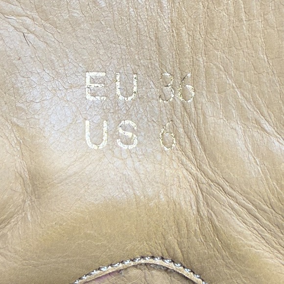 R13 Half Cowboy Boots Leopard Womens 6 EU 36 Harness Buckle Snip Toe Calf Hair - Picture 9 of 10